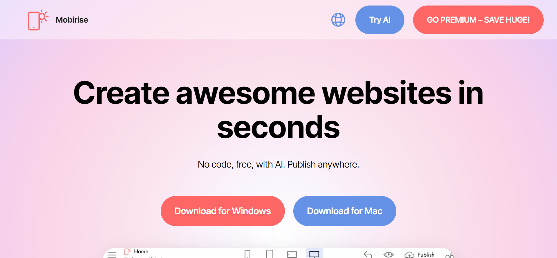 Mobirise AI Website Builder