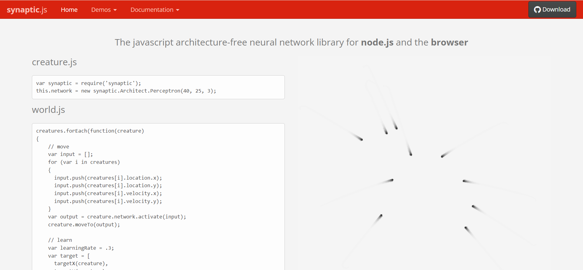 Synaptic.js
