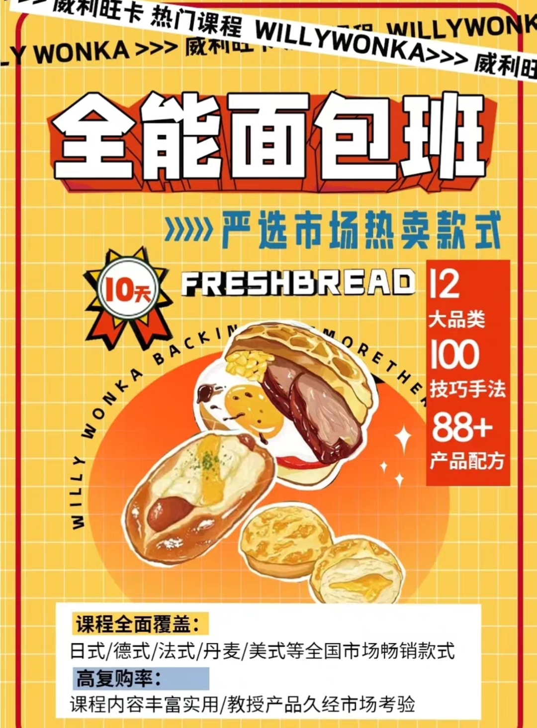 威利旺卡烘焙课程转让