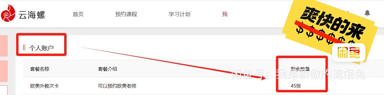 云海螺课程转让
